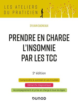 cover image of Prendre en charge l'insomnie par les TCC--2e éd.